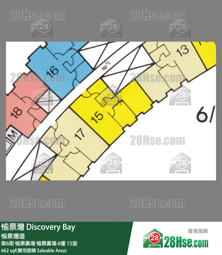 愉景灣 第6期 愉景廣場愉景廣場6樓 15室 平面圖