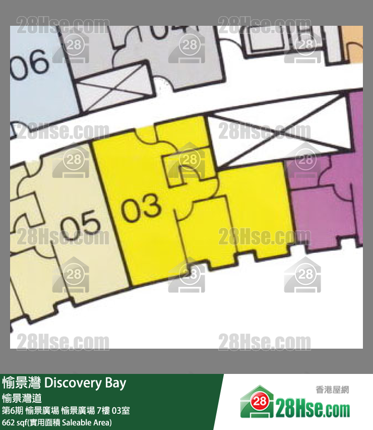 愉景灣 第6期 愉景廣場愉景廣場7樓 03室 平面圖