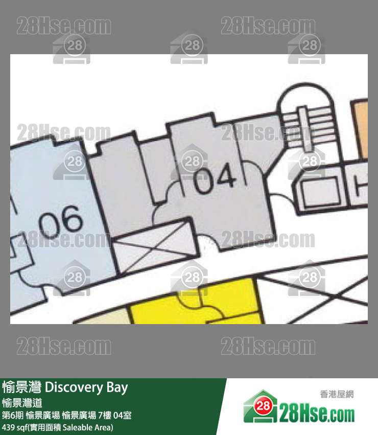愉景灣 第6期 愉景廣場愉景廣場7樓 04室 平面圖