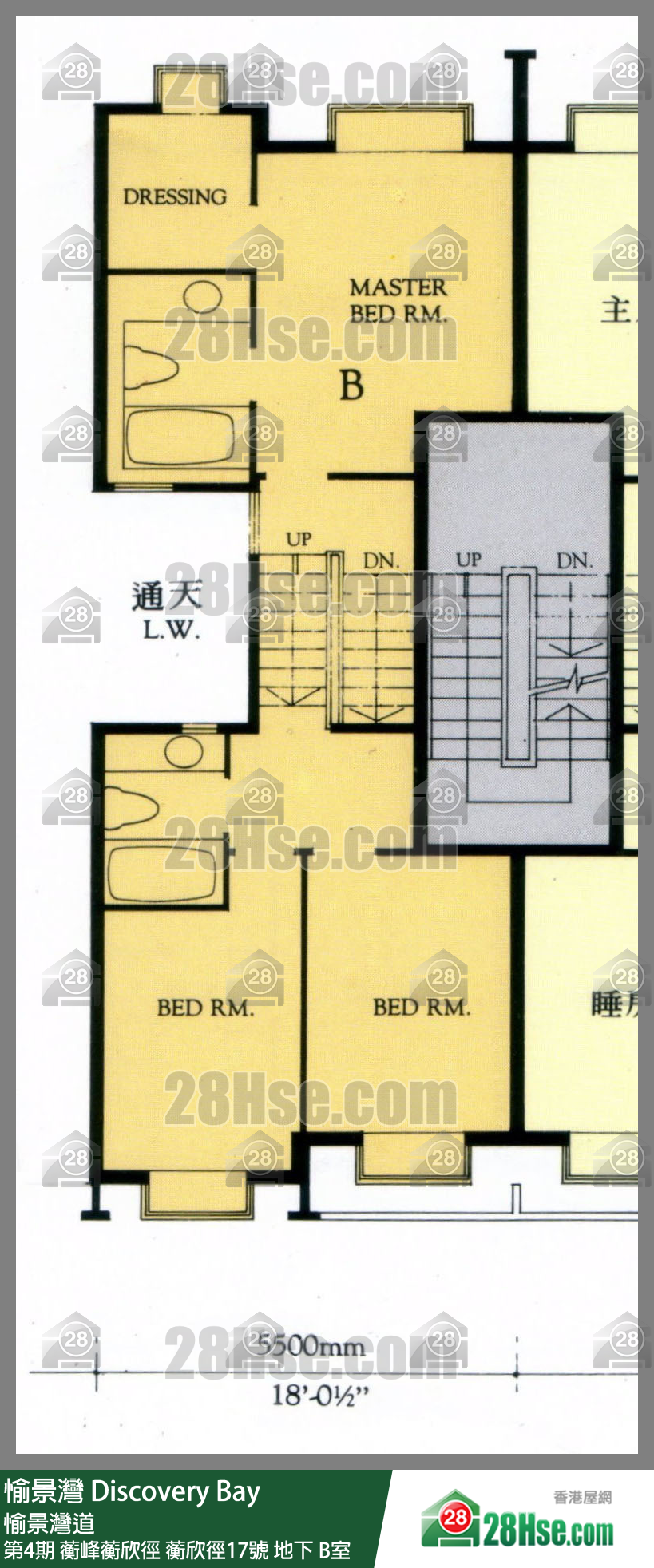 愉景灣 第4期 蘅峰蘅欣徑蘅欣徑17號地下 B室 平面圖