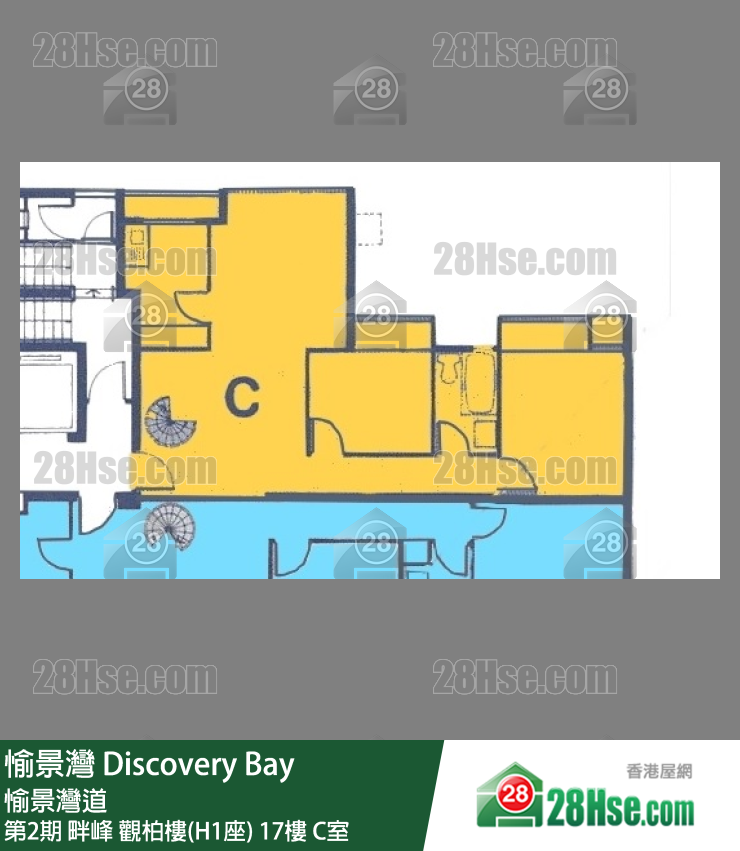 愉景灣 第2期 畔峰觀柏樓(H1座)17樓 C室 平面圖