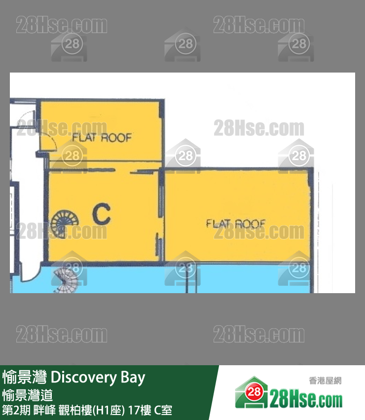 愉景灣 第2期 畔峰觀柏樓(H1座)17樓 C室 平面圖