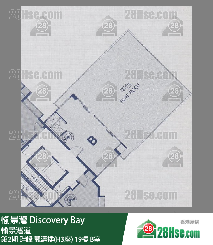 愉景灣 第2期 畔峰觀濤樓(H3座)19樓 B室 平面圖