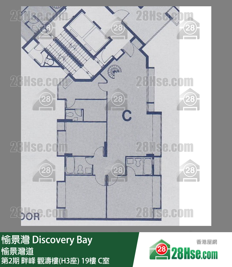 愉景灣 第2期 畔峰觀濤樓(H3座)19樓 C室 平面圖