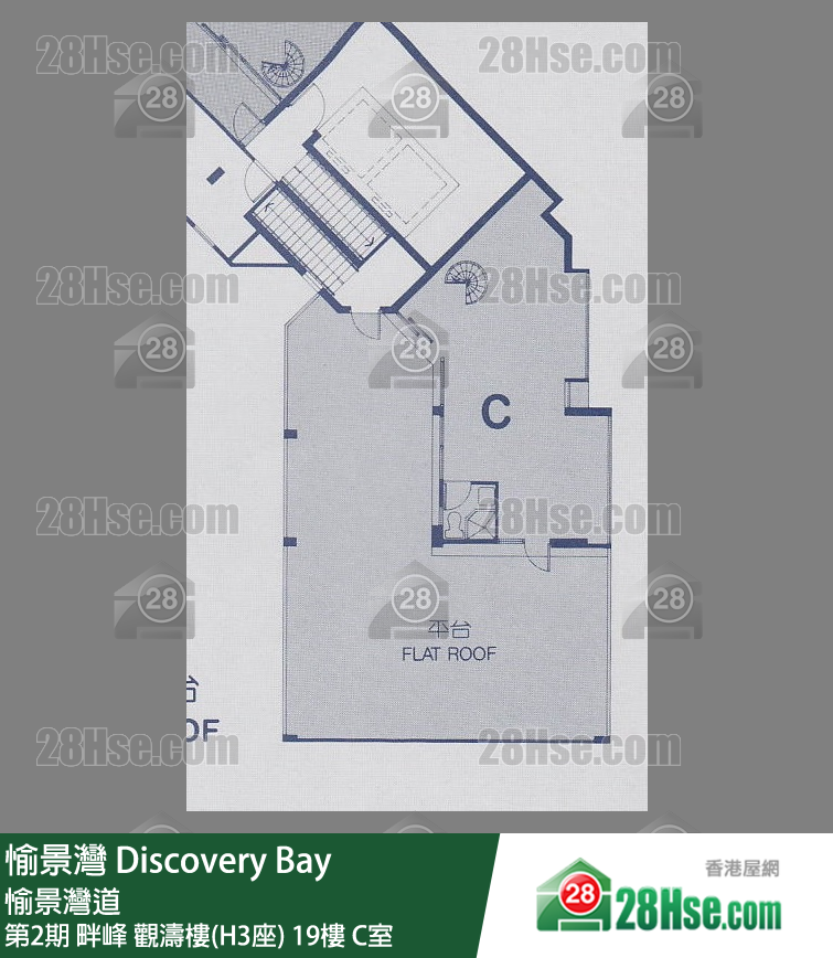 愉景灣 第2期 畔峰觀濤樓(H3座)19樓 C室 平面圖
