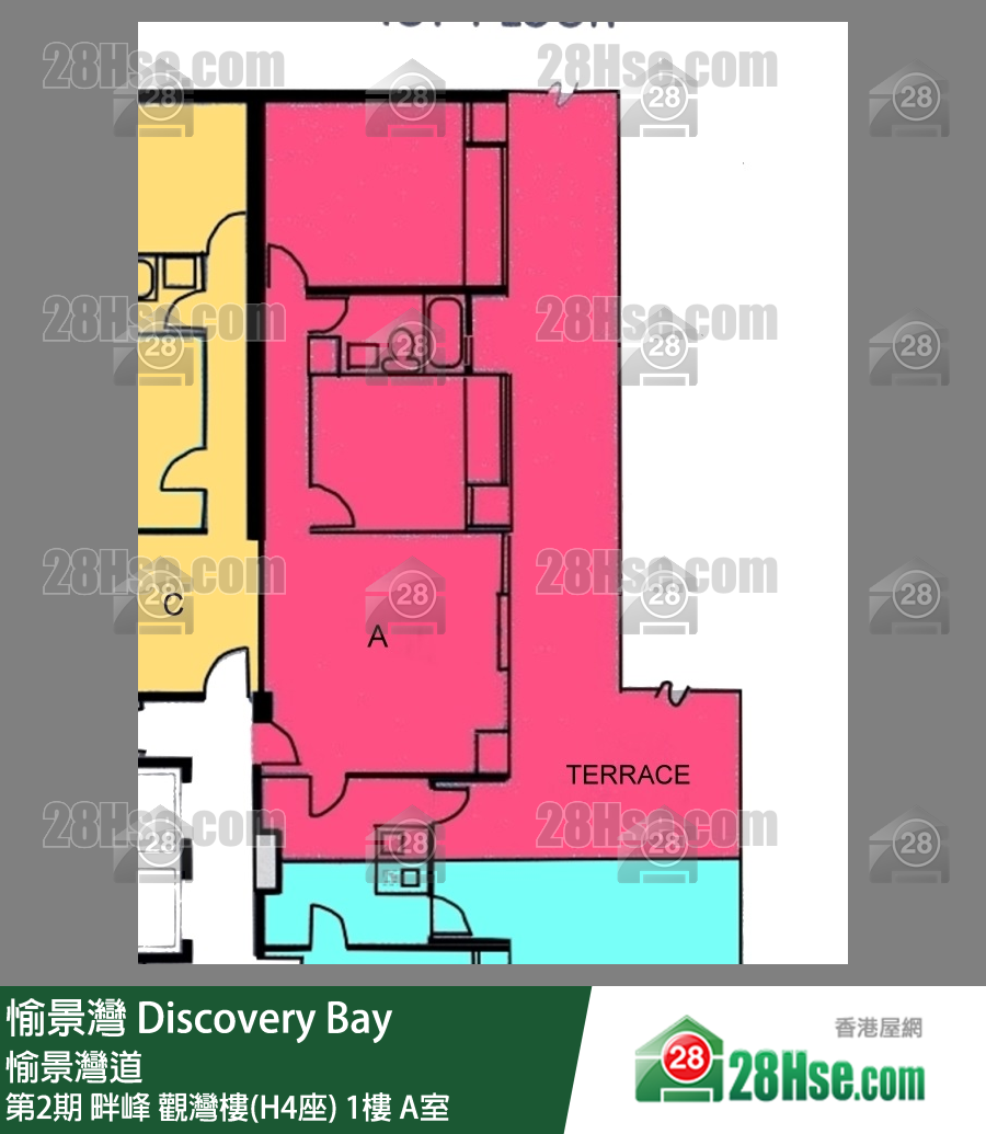 愉景灣 第2期 畔峰觀灣樓(H4座)1樓 A室 平面圖