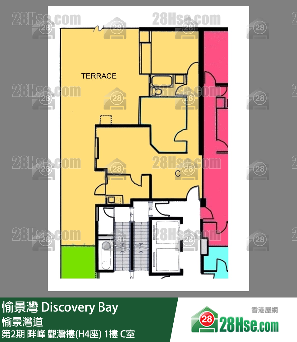 愉景灣 第2期 畔峰觀灣樓(H4座)1樓 C室 平面圖