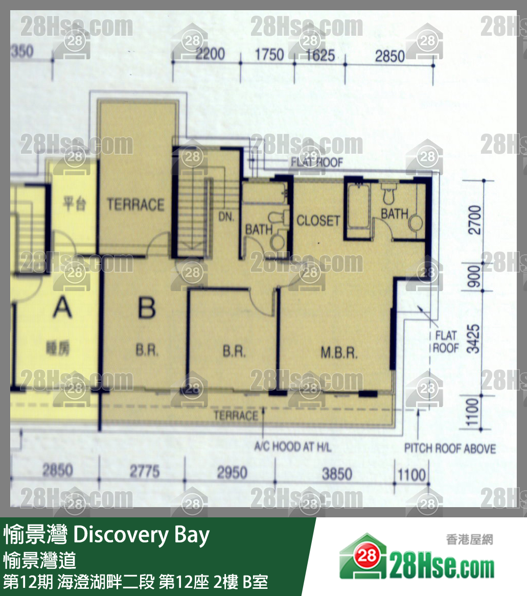 愉景灣 第12期 海澄湖畔二段第12座2樓 B室 平面圖