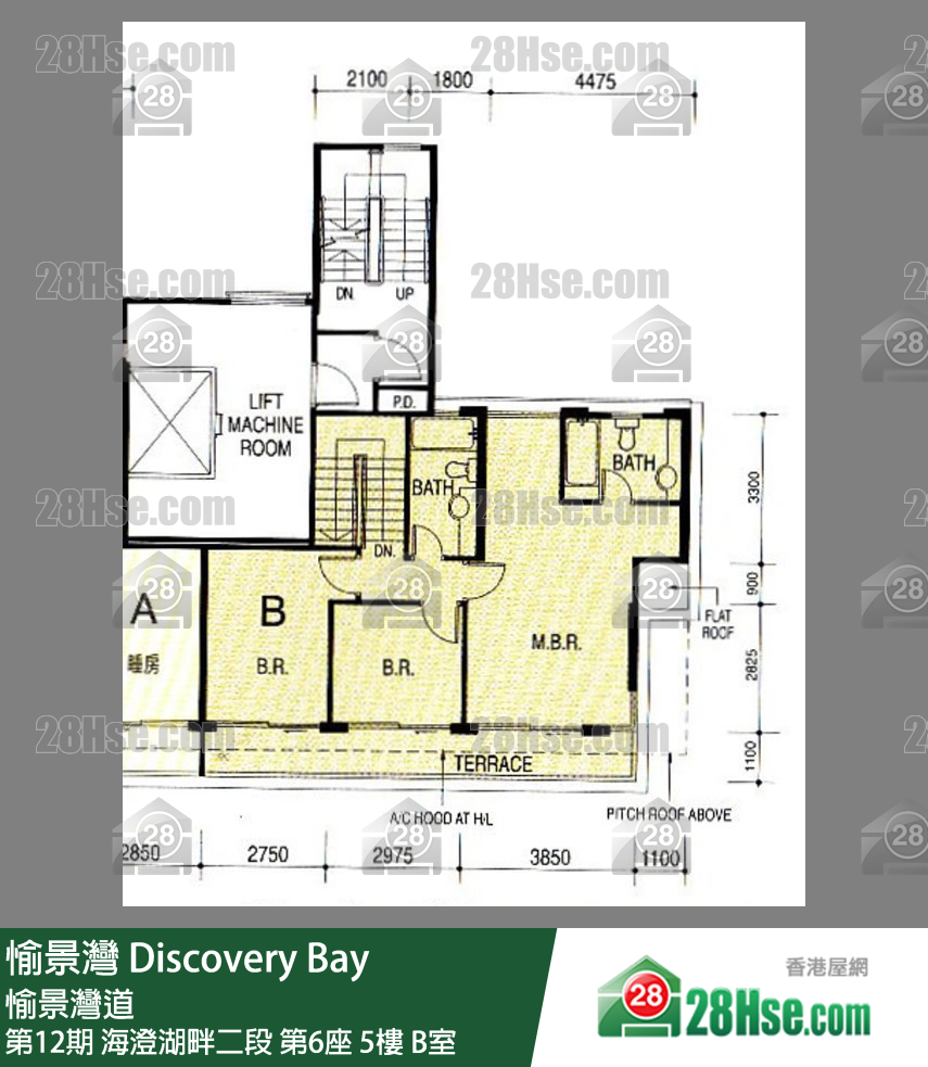 愉景灣 第12期 海澄湖畔二段第6座5樓 B室 平面圖