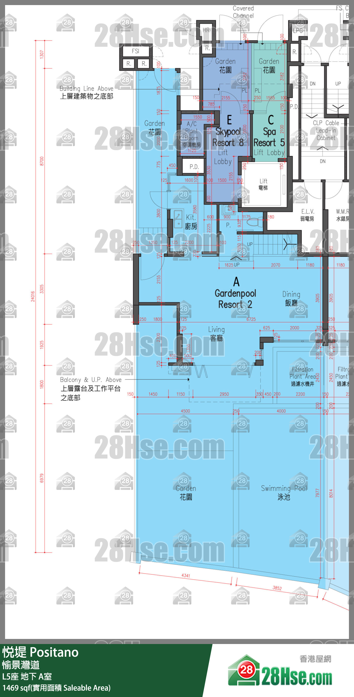 悅堤 L5座地下 A室 平面圖