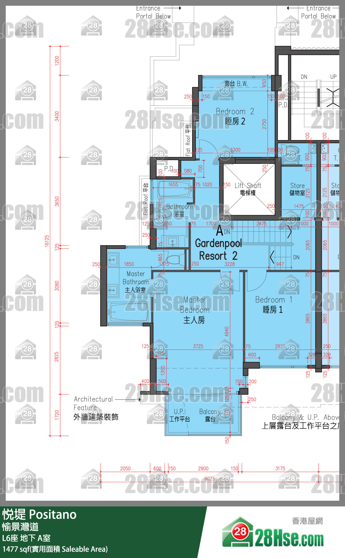 悅堤 L6座地下 A室 平面圖