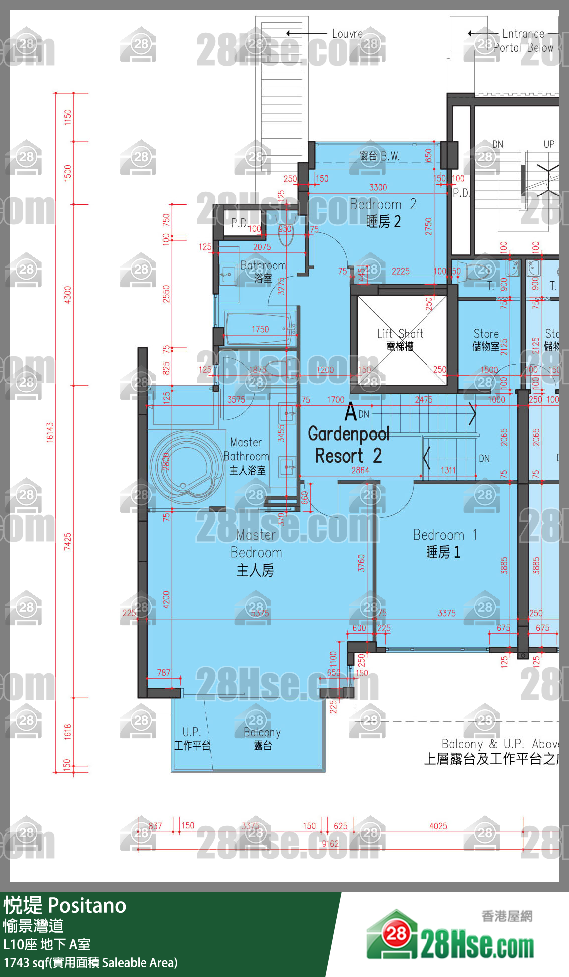 悅堤 L10座地下 A室 平面圖