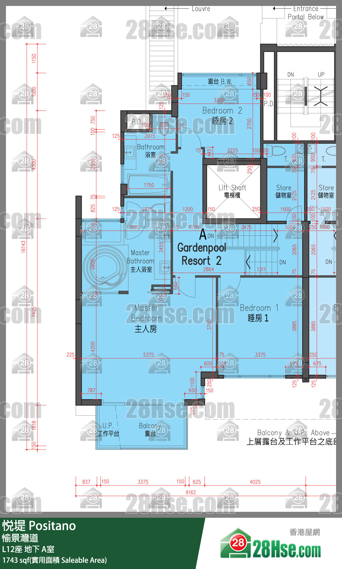 悅堤 L12座地下 A室 平面圖