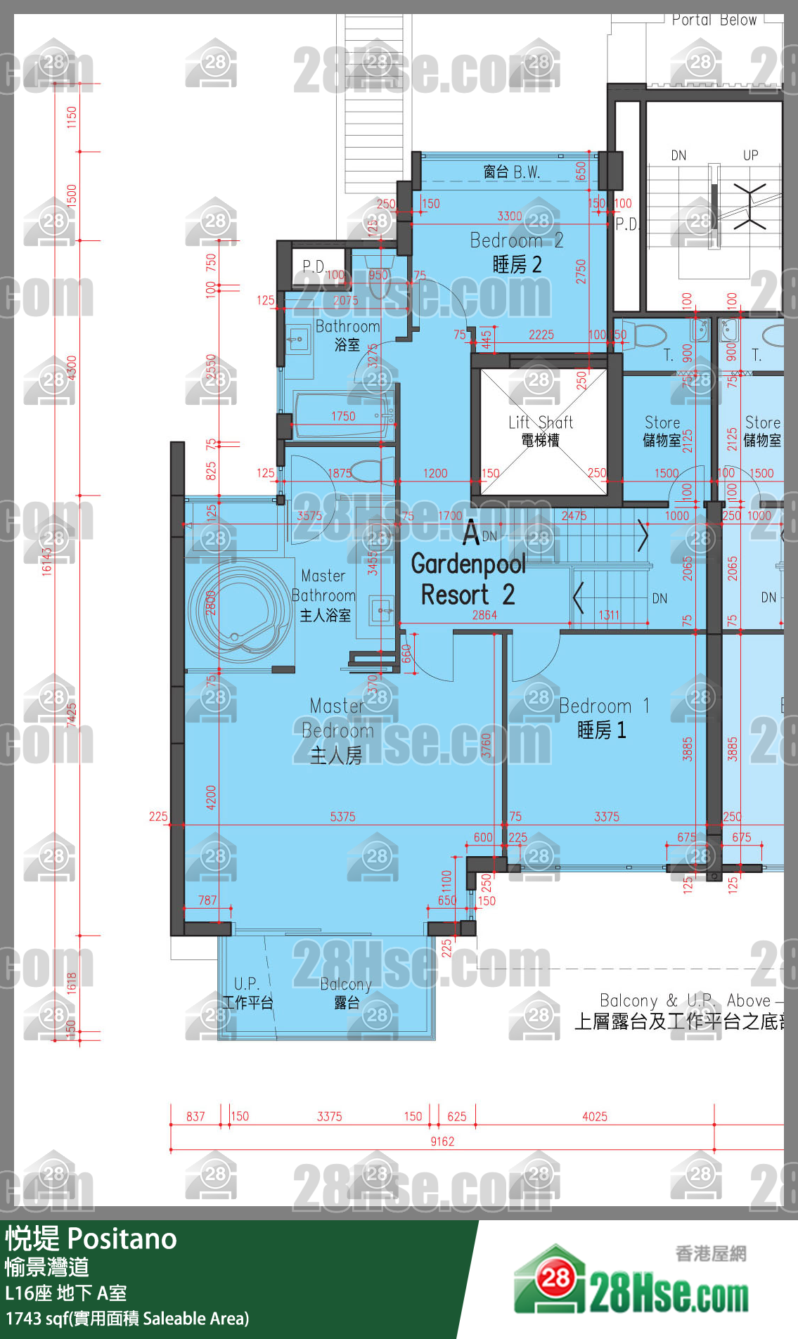 悅堤 L16座地下 A室 平面圖