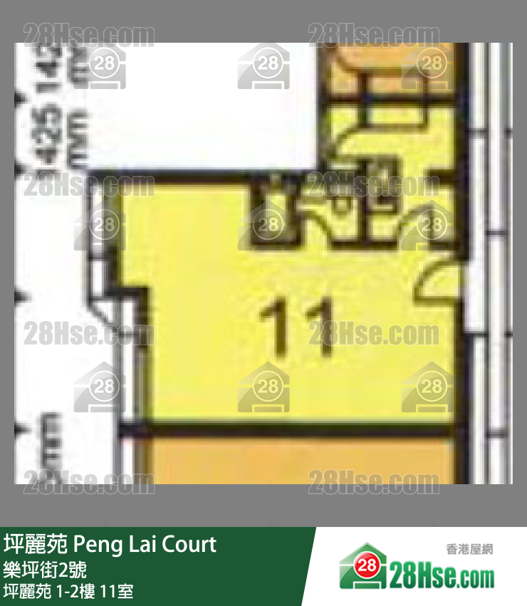 坪麗苑 坪麗苑1樓 11室 平面圖