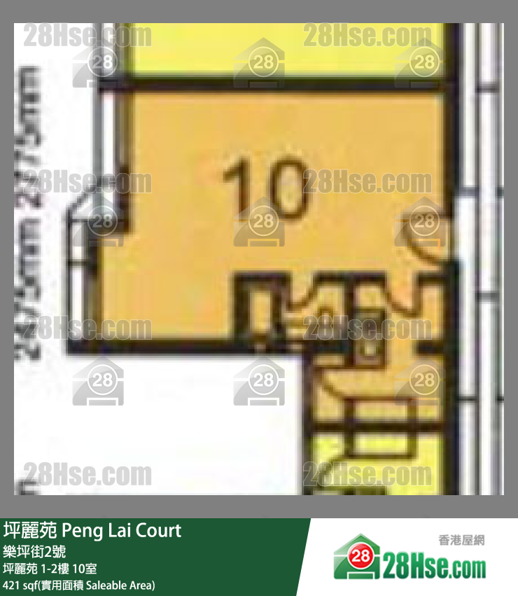 坪麗苑 坪麗苑1樓 10室 平面圖