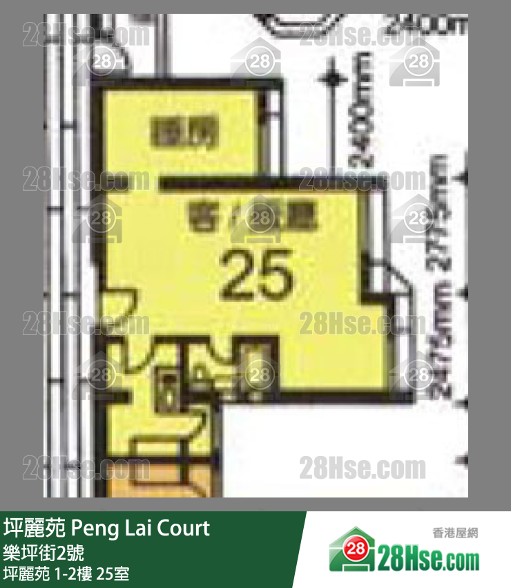 坪麗苑 坪麗苑1樓 25室 平面圖