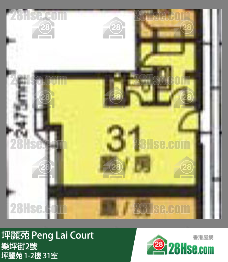 坪麗苑 坪麗苑1樓 31室 平面圖