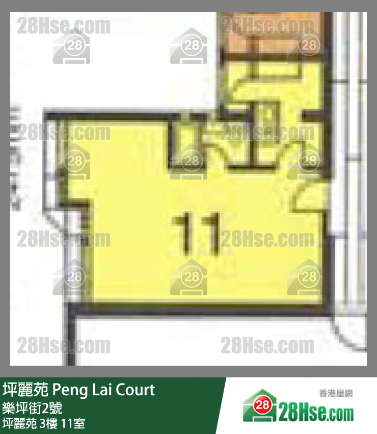 坪麗苑 坪麗苑3樓 11室 平面圖