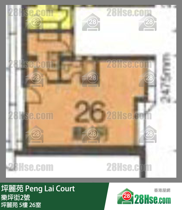 坪麗苑 坪麗苑5樓 26室 平面圖