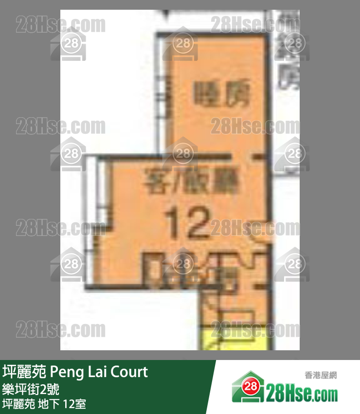 坪麗苑 坪麗苑地下 12室 平面圖