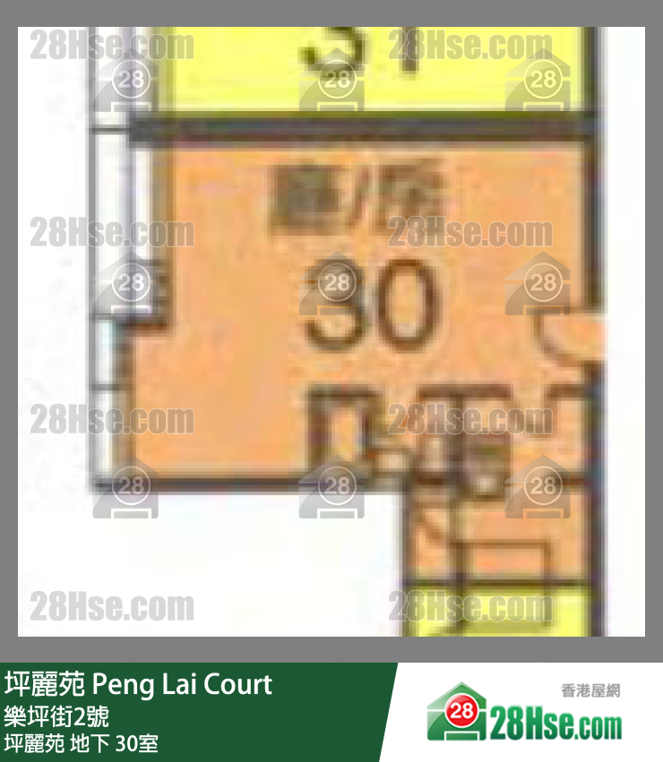坪麗苑 坪麗苑地下 30室 平面圖