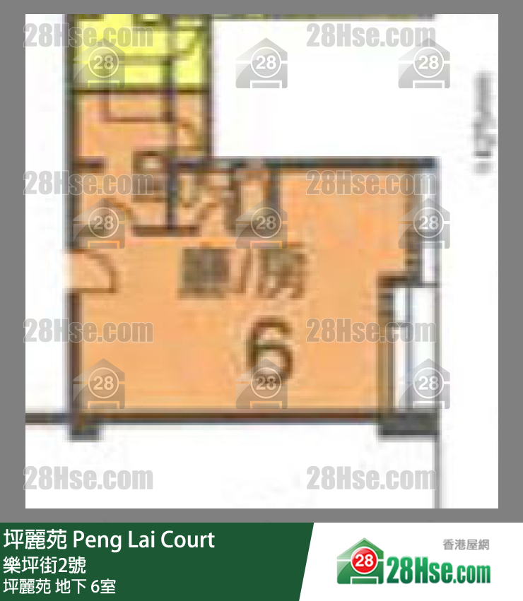 坪麗苑 坪麗苑地下 6室 平面圖