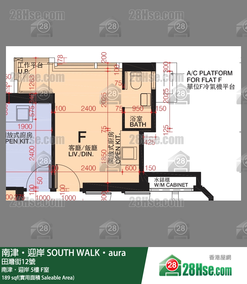 南津迎岸 南津．迎岸 5樓 F室 平面圖