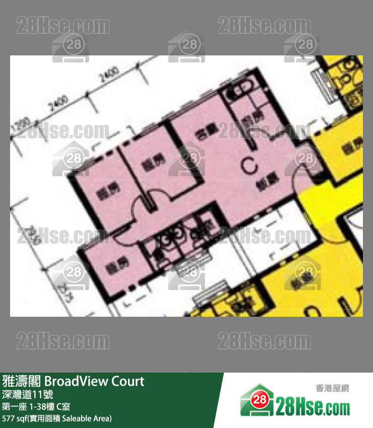 雅濤閣 第一座19樓 C室 平面圖