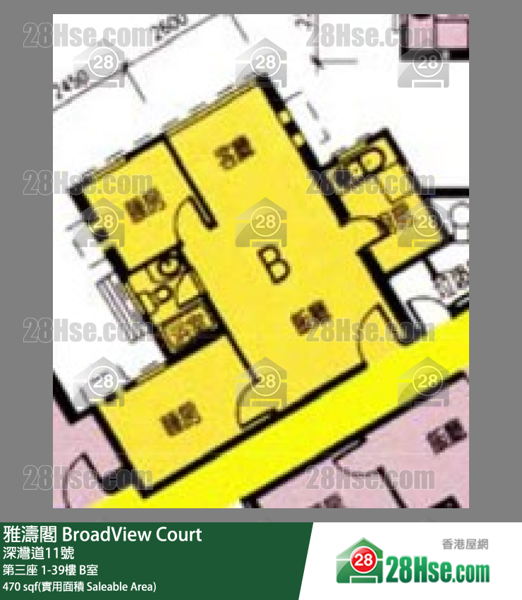 雅濤閣 第三座10樓 B室 平面圖