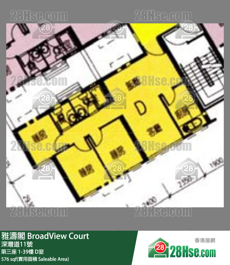 雅濤閣 第三座10樓 D室 平面圖