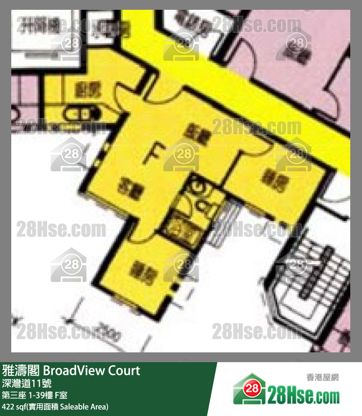 雅濤閣 第三座21樓 F室 平面圖