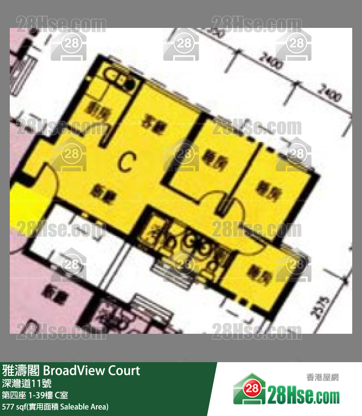 雅濤閣 第四座 8樓 C室 平面圖
