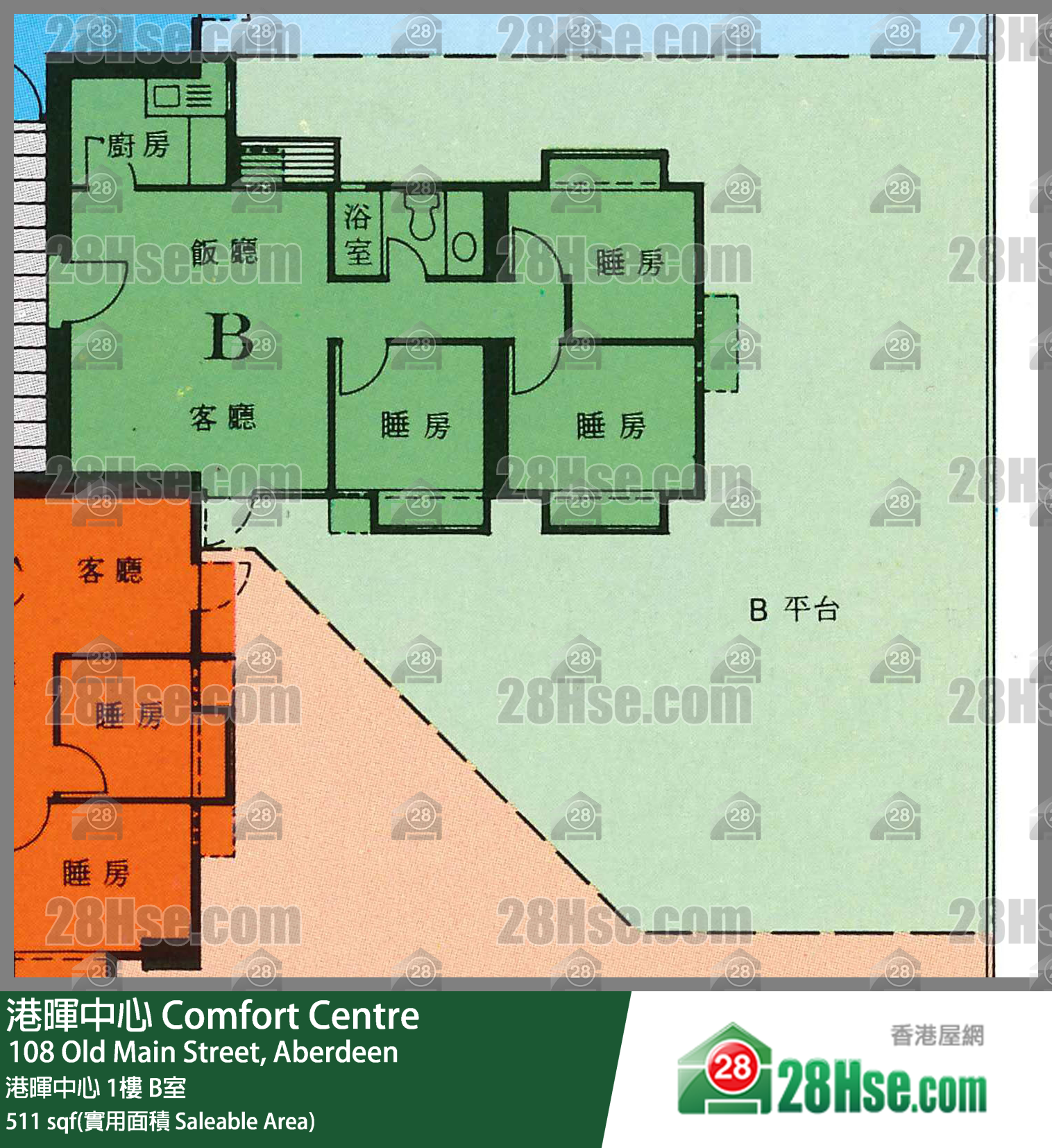 港暉中心 港暉中心1樓 B室 平面圖