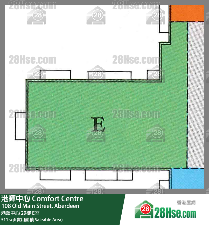 港暉中心 港暉中心29樓 E室 平面圖