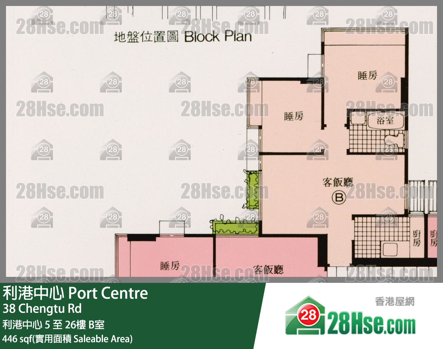 利港中心 利港中心14樓 B室 平面圖