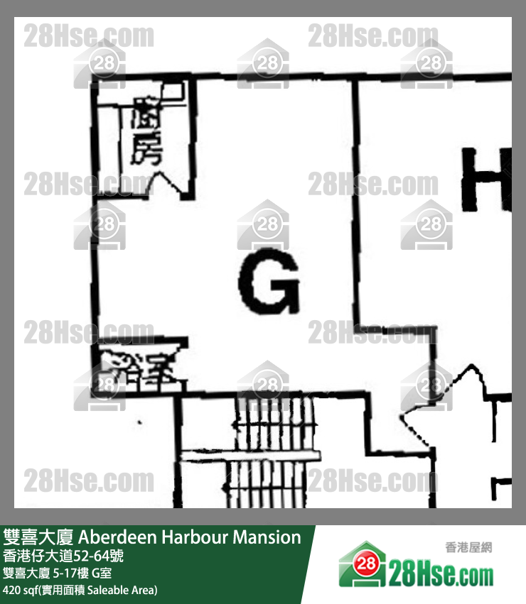 双喜大厦 双喜大厦10楼 G室 平面图