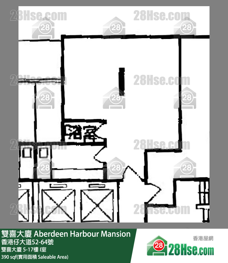 双喜大厦 双喜大厦6楼 I室 平面图