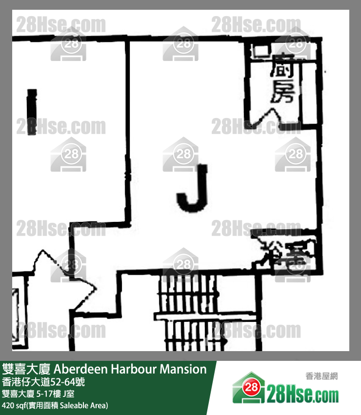 双喜大厦 双喜大厦 5楼 J室 平面图