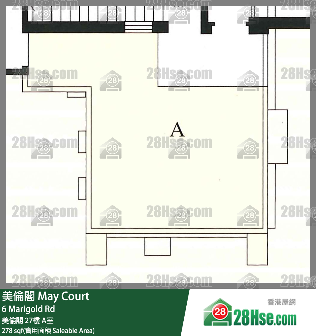 美倫閣 美倫閣27樓 A室 平面圖