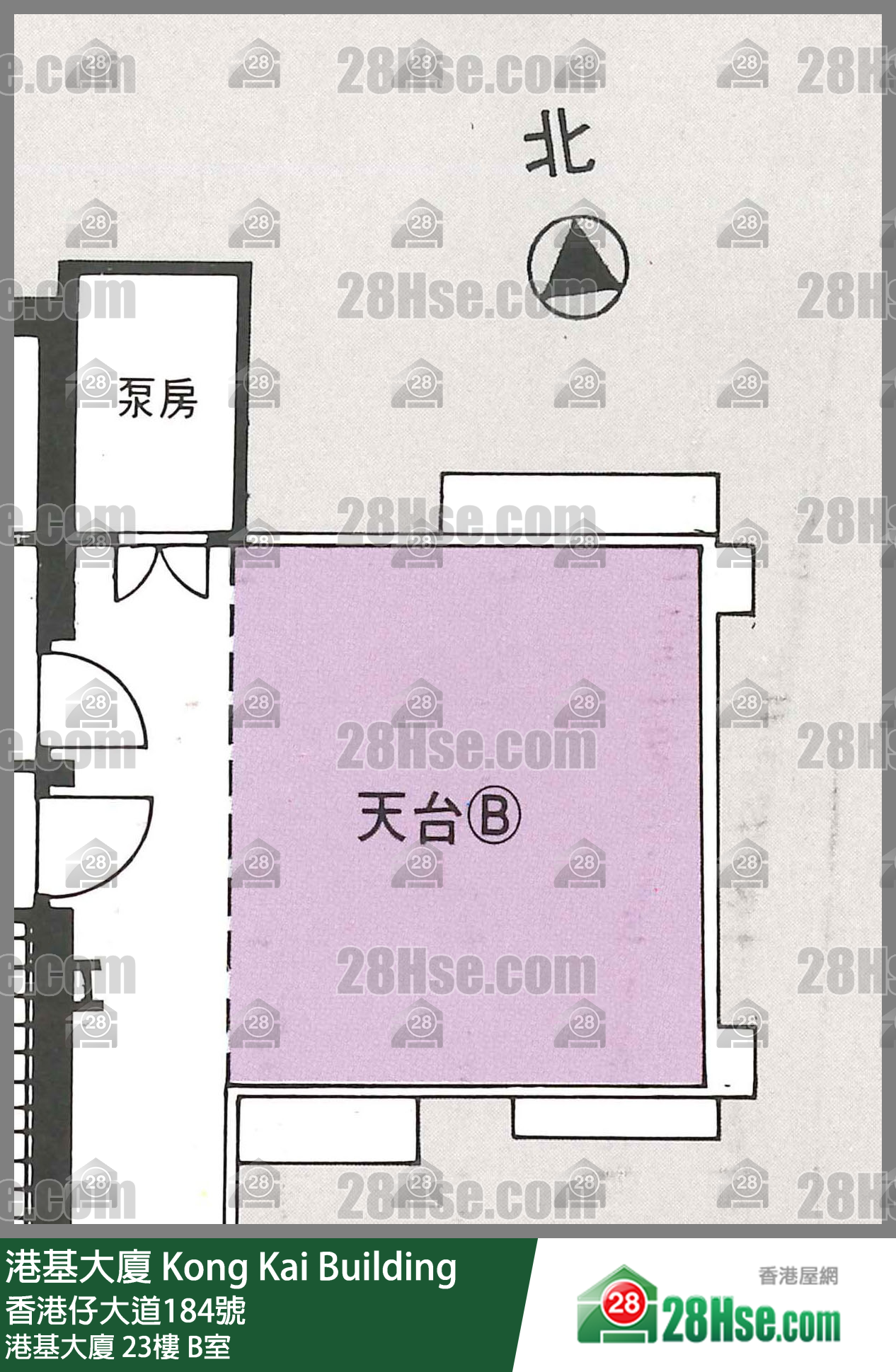 港基大厦 港基大厦23楼 B室 平面图