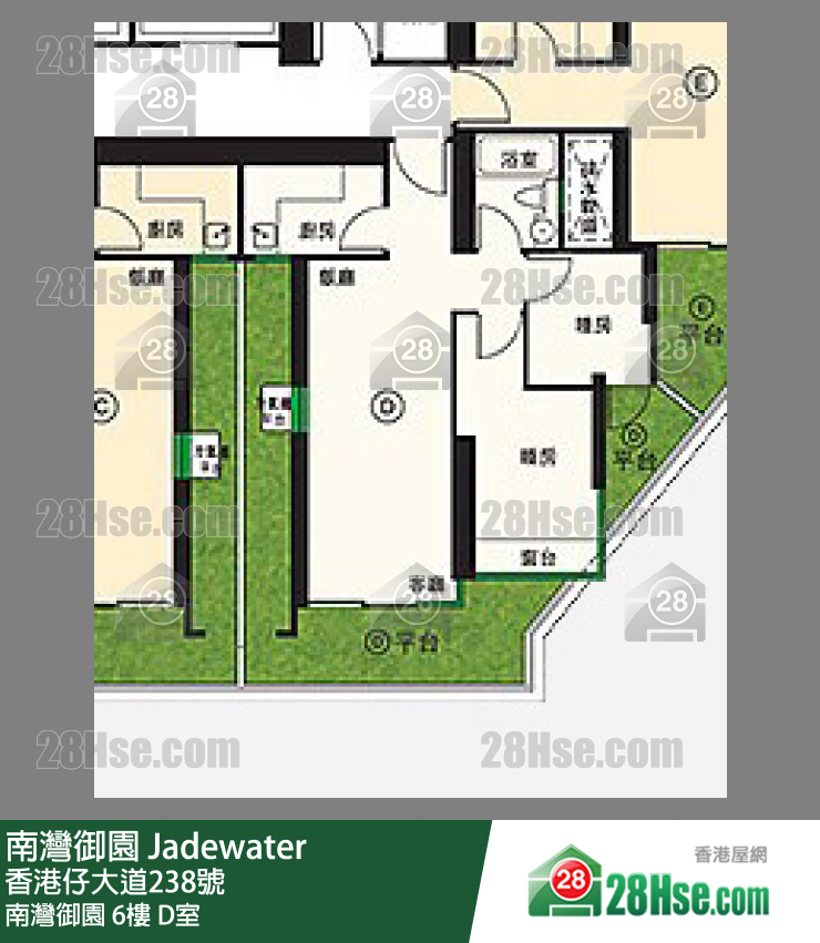 南灣御園 南灣御園6樓 D室 平面圖