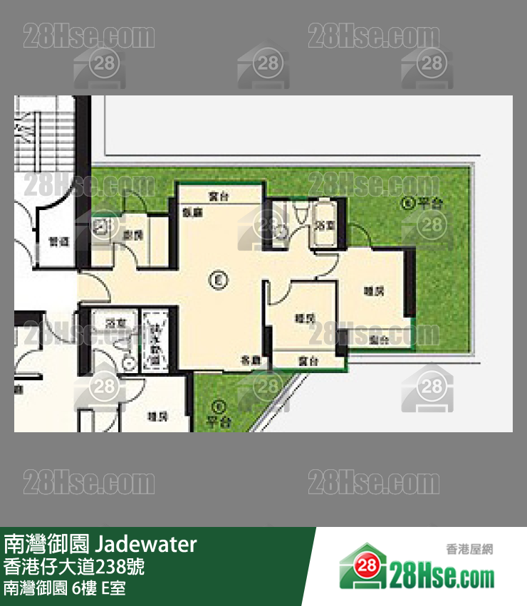 南灣御園 南灣御園 6樓 E室 平面圖