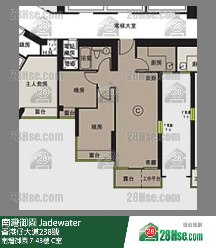 南灣御園 南灣御園25樓 C室 平面圖