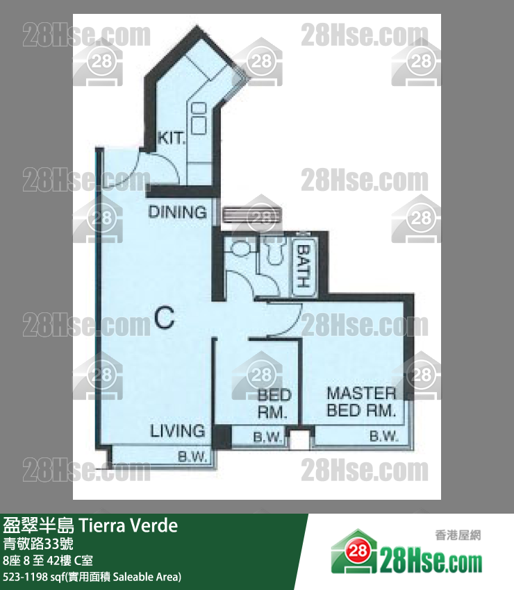盈翠半島 8座31樓 C室 平面圖