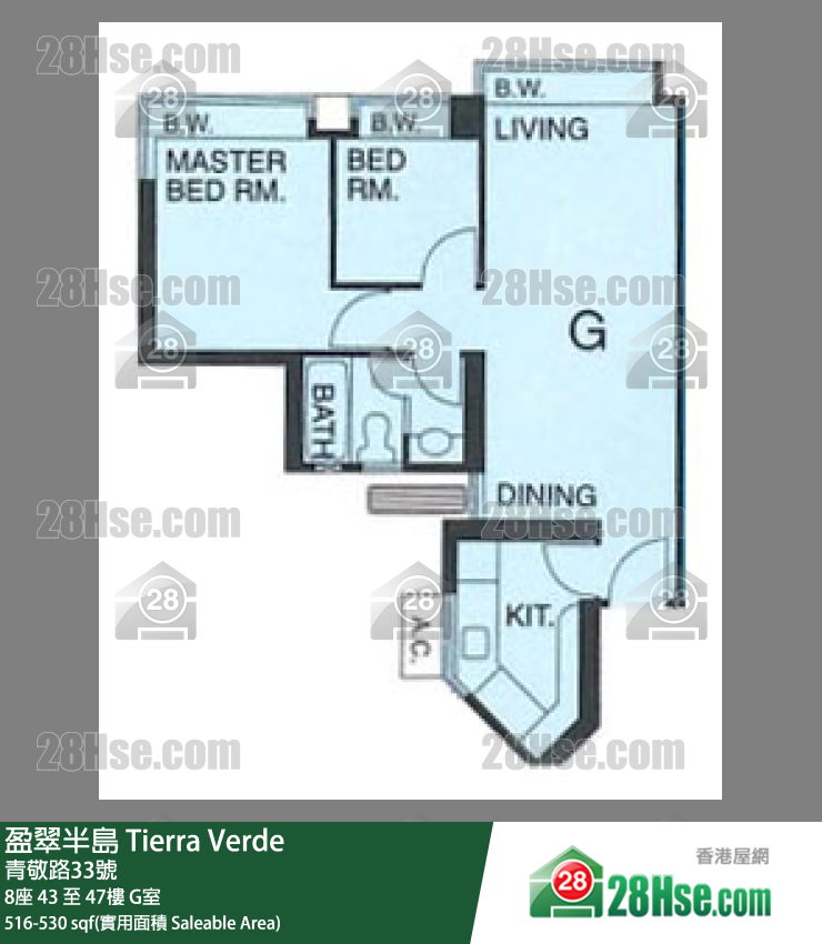 盈翠半島 8座46樓 G室 平面圖