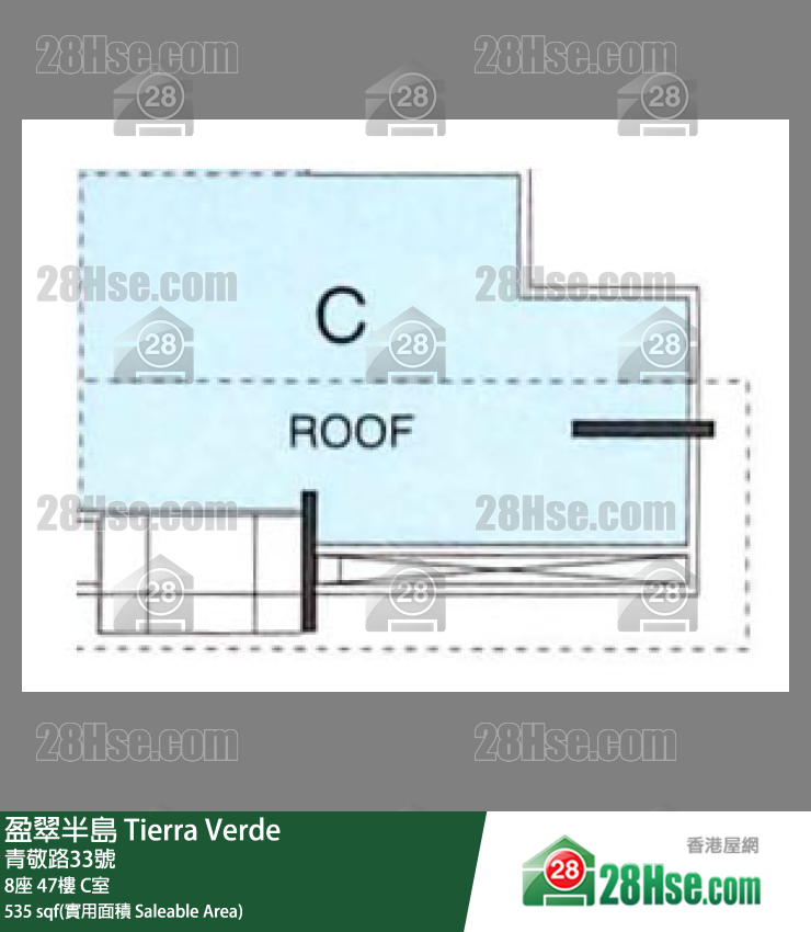 盈翠半島 8座47樓 C室 平面圖