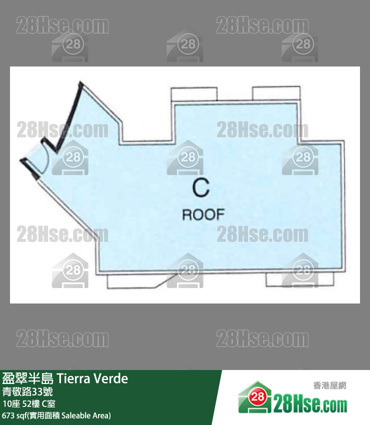 盈翠半島 10座52樓 C室 平面圖