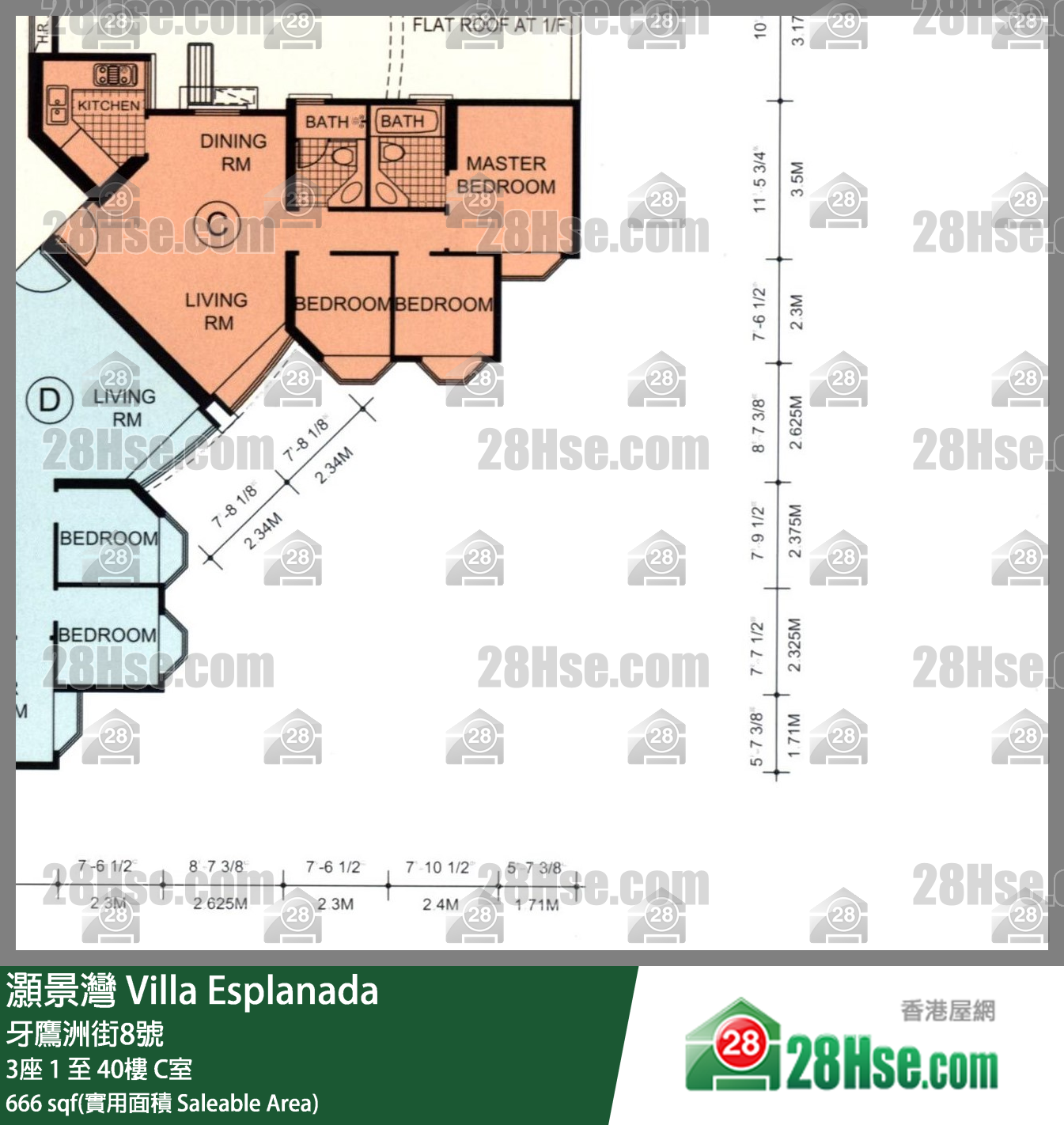 Villa Esplanada Unit FloorPlan (Provided by 28Hse)