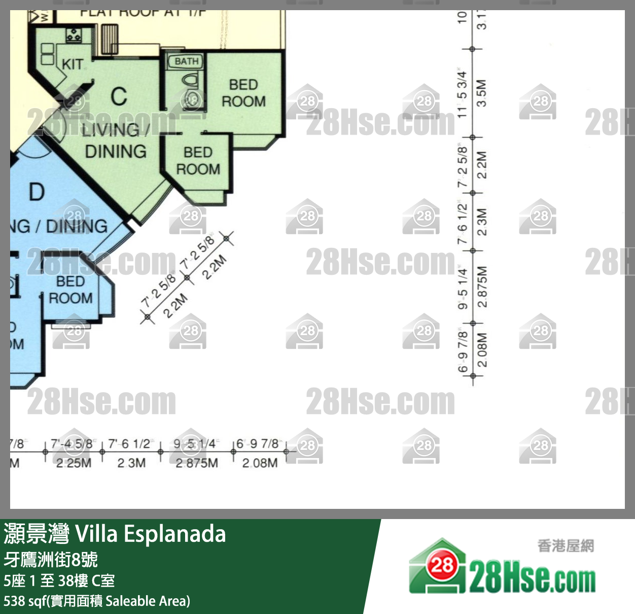 灝景灣 5座27樓 C室 平面圖